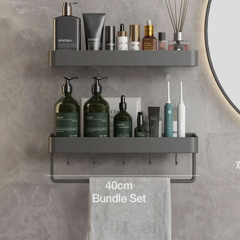 AquaShelf Badkamer Wandplank – Met Handdoekhouder En Zonder Boren Voor Een Strakke Look