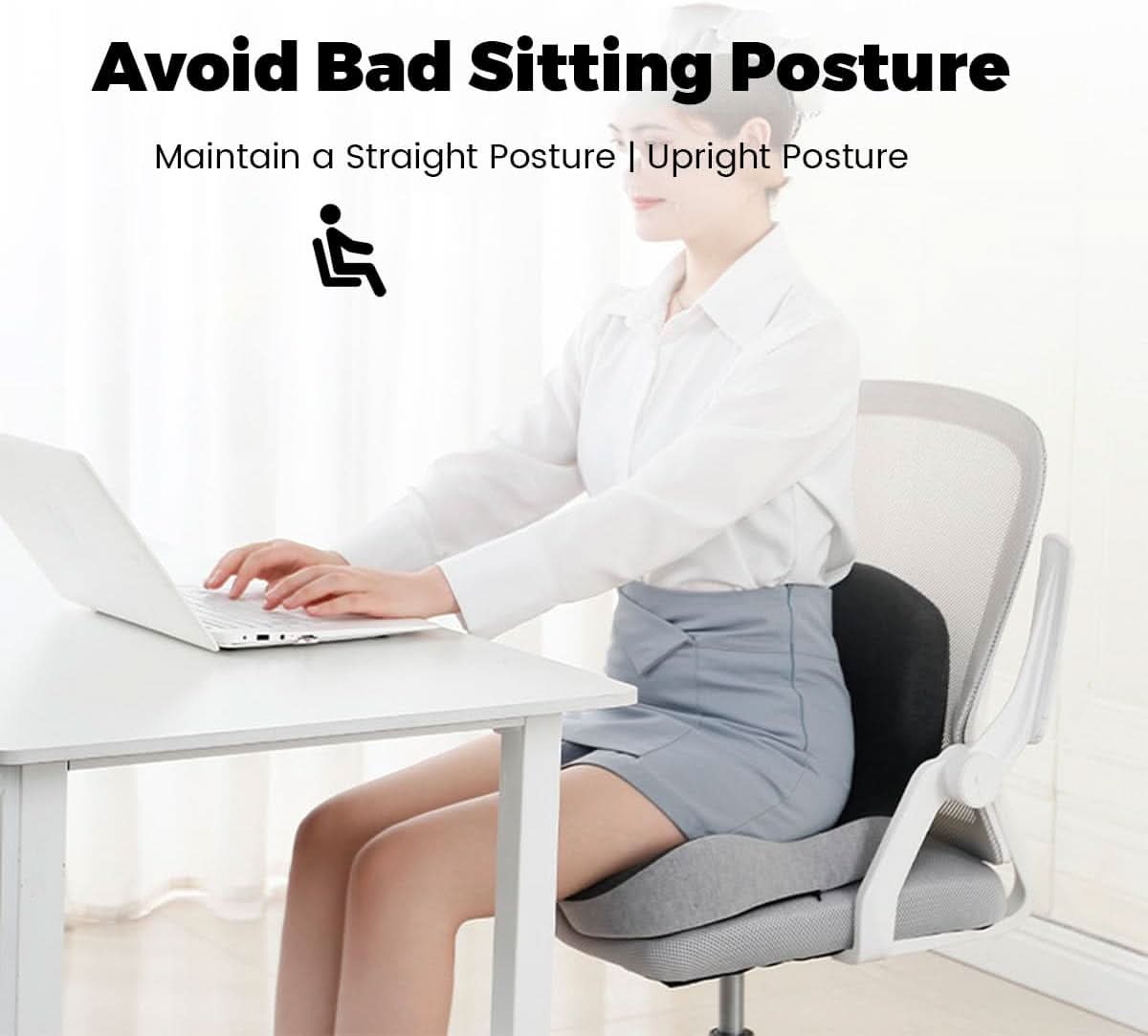 Ergonomisch Zitkussen Met Lendensteun | Comfortabel & Ondersteunend