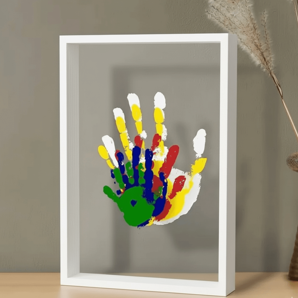 ETERNAL TRACES – Houten Baby Herinneringslijst Met Klei Voor Hand- & Voetafdrukken