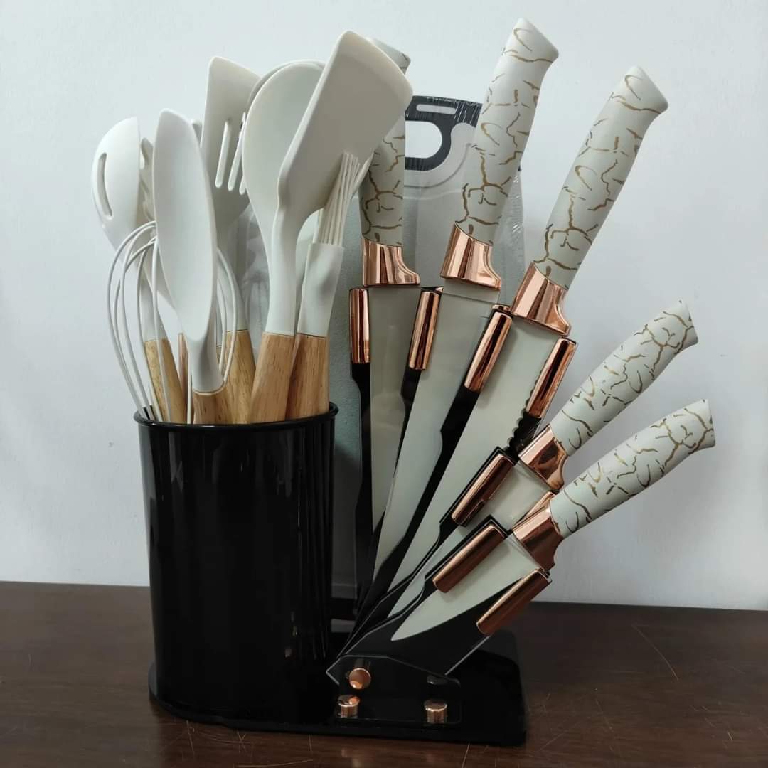 19 Delige Keukenset – Complete Kookgerei Set Voor Efficiënt En Comfortabel Koken