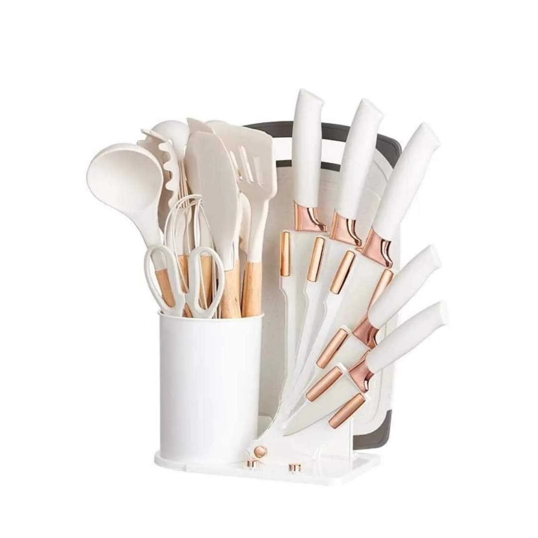 19 Delige Keukenset – Complete Kookgerei Set Voor Efficiënt En Comfortabel Koken