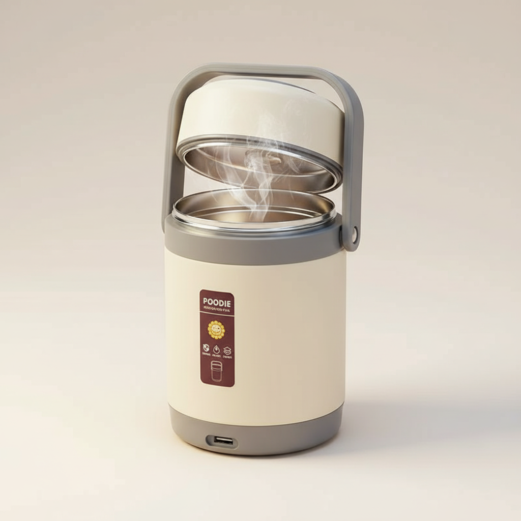 USB Verwarmde Lunchbox | 304 RVS – Warm Eten Onderweg