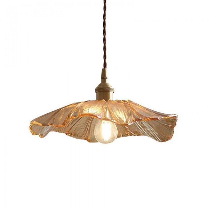 Creatieve Glazen Bloem Hanglamp – Vintage Design voor Slaapkamer & Woonkamer