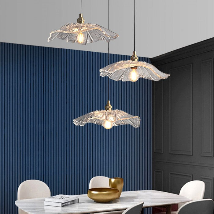 Creatieve Glazen Bloem Hanglamp – Vintage Design voor Slaapkamer & Woonkamer