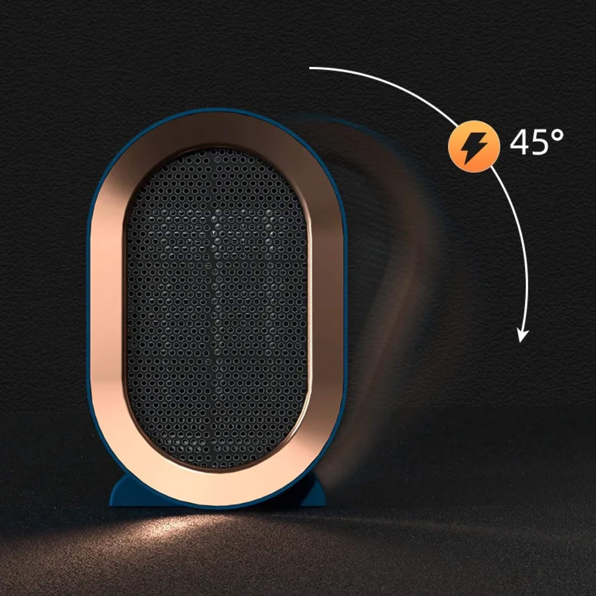CopperGlow - Draagbare Elektrische Kachel | Energiezuinige Heater voor Thuis