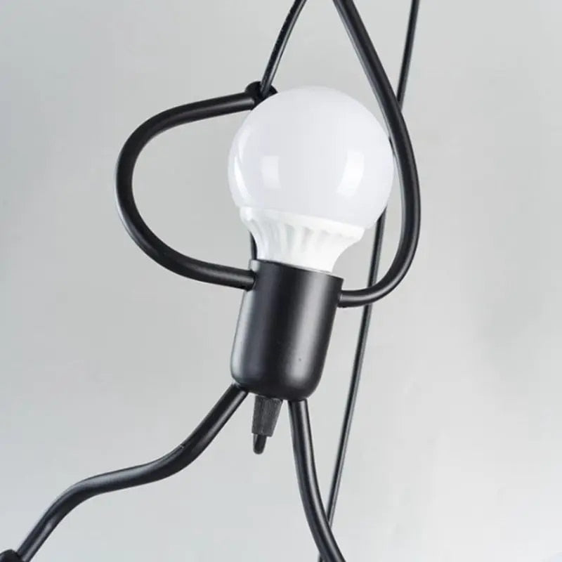 Retro Iron Man Hanglamp – Uniek Design Voor Kinderkamer & Speelkamer – Verstelbare Hoogte