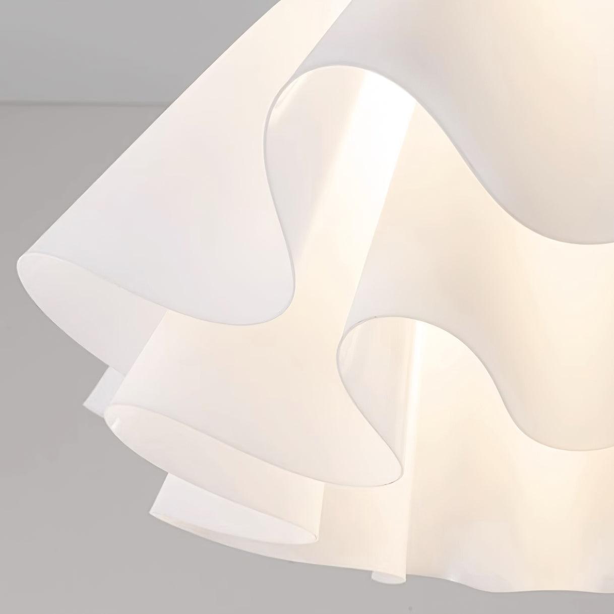 Moderne Plafondlamp van Koper met Gevouwen Design en LED Verlichting
