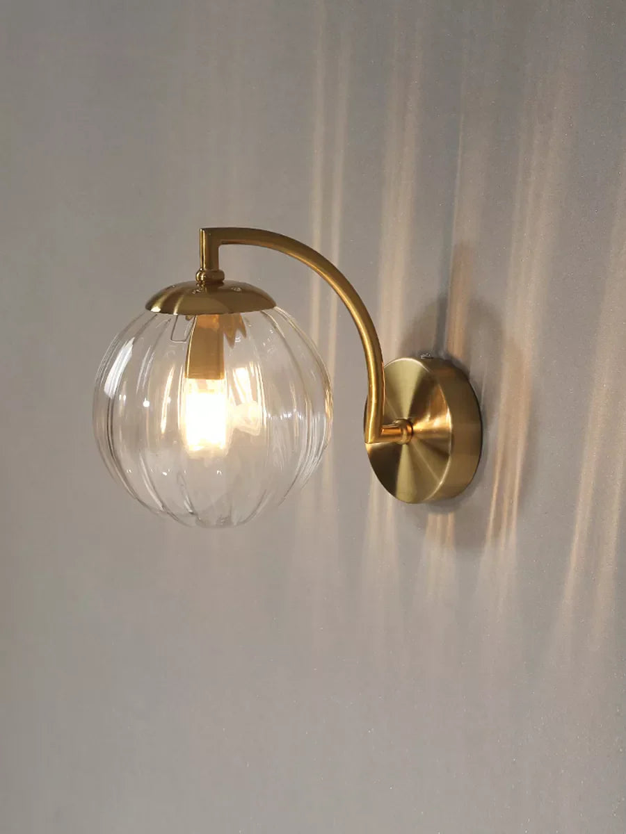 Luxe Glazen Wandlamp met Kandelaar Design voor een Elegante Sfeer