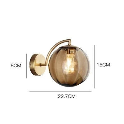Luxe Glazen Wandlamp met Kandelaar Design voor een Elegante Sfeer