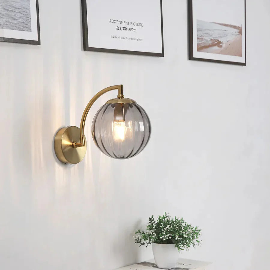 Luxe Glazen Wandlamp met Kandelaar Design voor een Elegante Sfeer