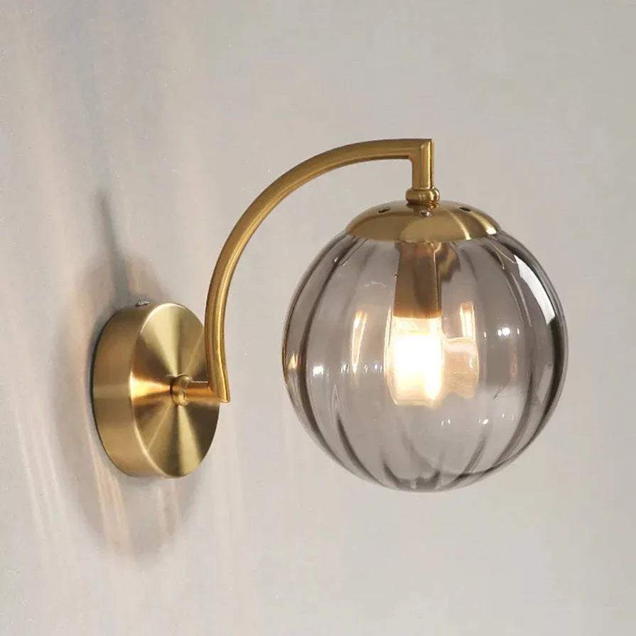 Luxe Glazen Wandlamp met Kandelaar Design voor een Elegante Sfeer