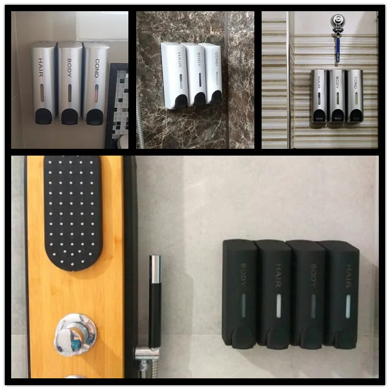 Wandgemonteerde Douche Dispenser – Praktisch & Stijlvol Voor Shampoo, Conditioner & Douchegel