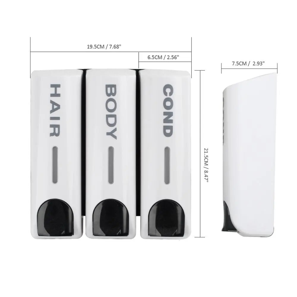 Wandgemonteerde Douche Dispenser – Praktisch & Stijlvol Voor Shampoo, Conditioner & Douchegel