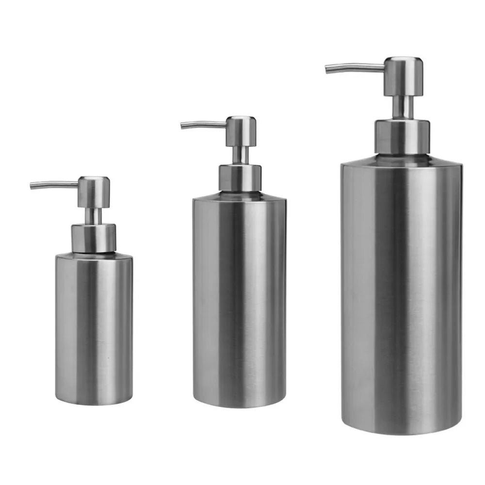 RVS Zeepdispenser Voor Keuken & Badkamer (250ml/350ml/550ml) Met Strak Design