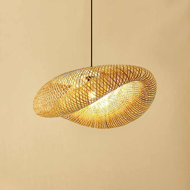 Handgemaakte Bamboe Pendellamp – Natuurlijk Scandinavisch Design Hanglamp