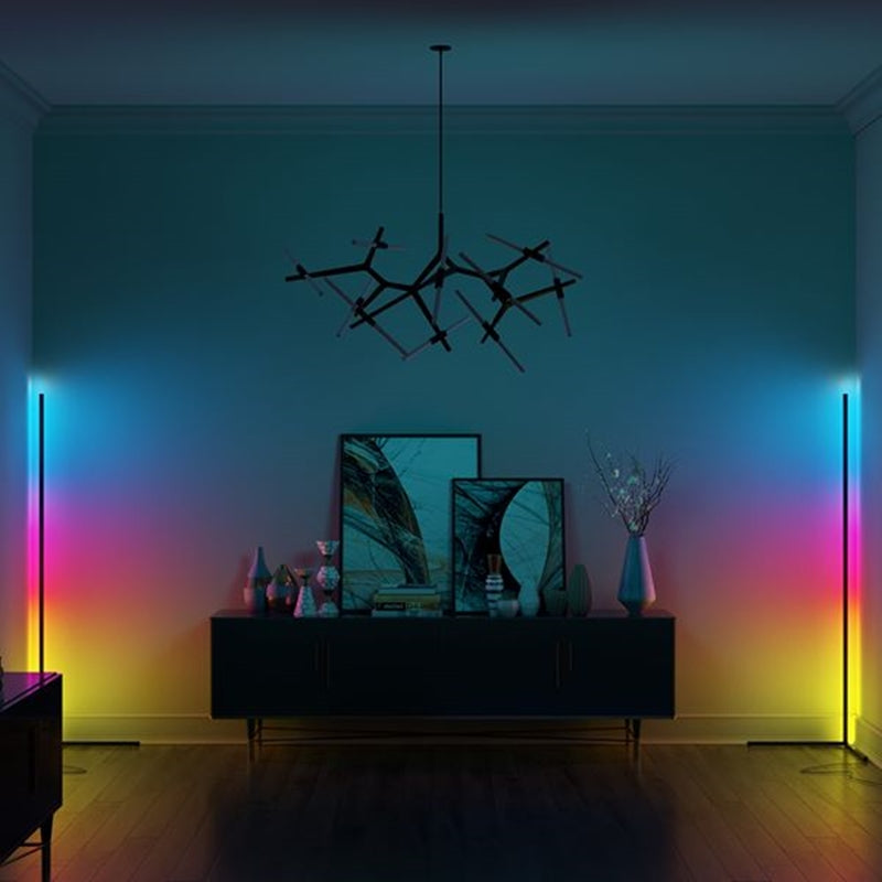 Slimme LED Corner Lamp – Minimalistische Staande Hoeklamp met Dimbare Verlichting