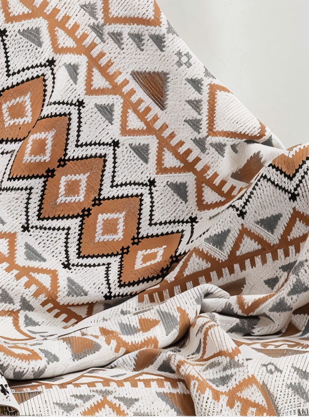 Boho Geometrische Fleece Deken – Stijlvol & Knus Voor Thuis