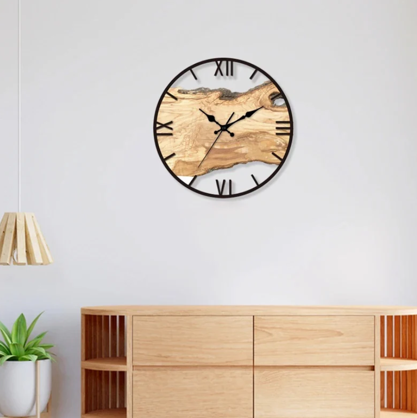 Transparante Wandklok met Minimalistisch Design voor Moderne Interieurs