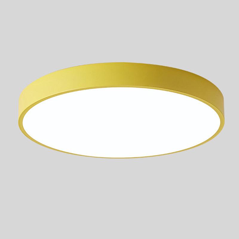 Scandinavische Ronde Plafondlamp van Hout - LED Plafondverlichting voor Slaapkamer, Balkon & Werkkamer