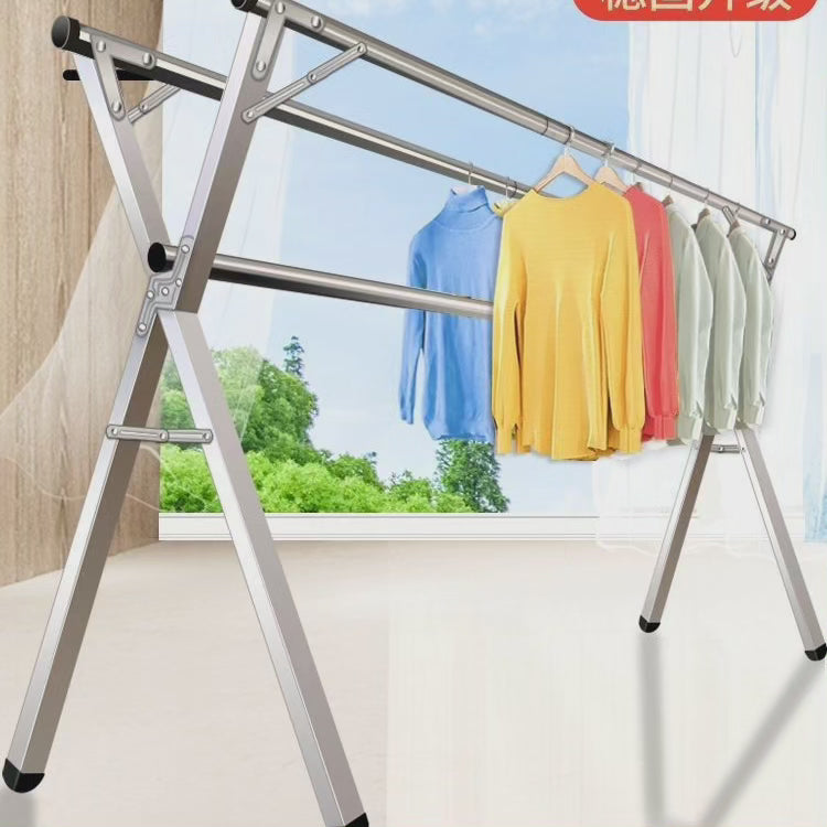 Opvouwbaar RVS Droogrek Voor Binnen & Balkon Met Slim Ruimtebesparend Design