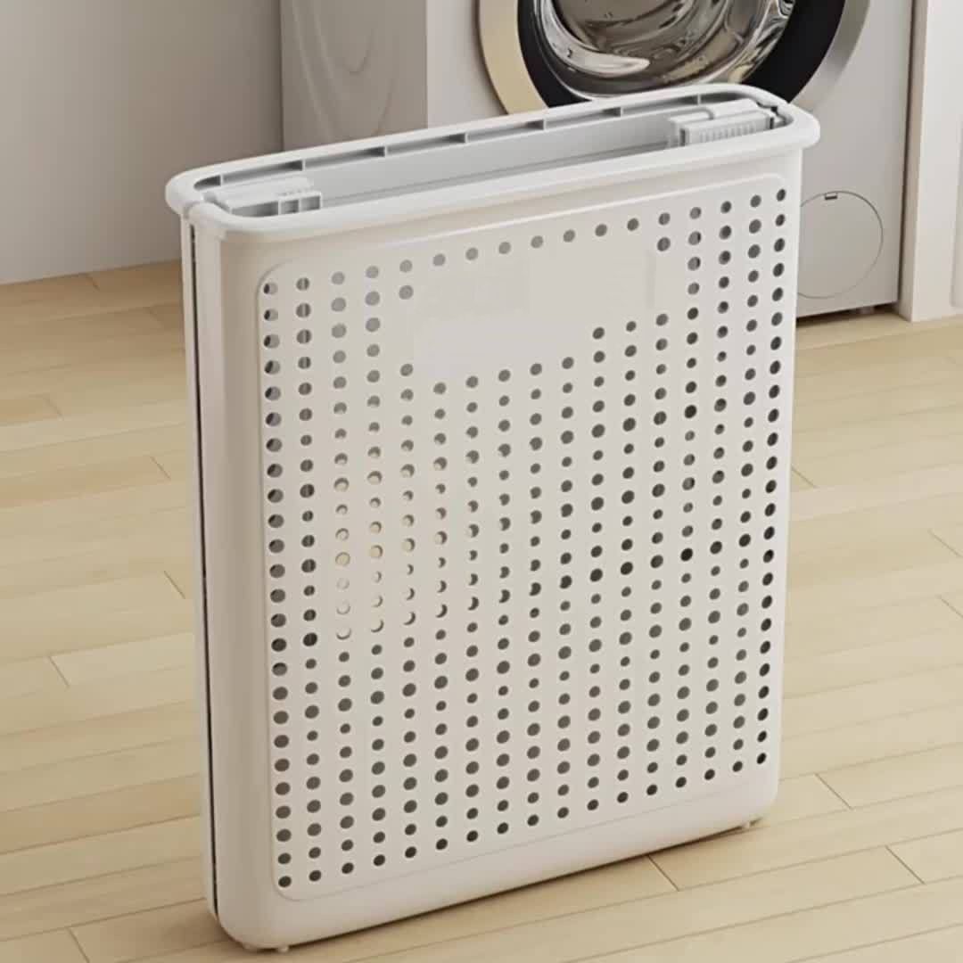 Opvouwbare Wasmand Met Wielen Voor Moeiteloos Verplaatsen & Slim Opbergen