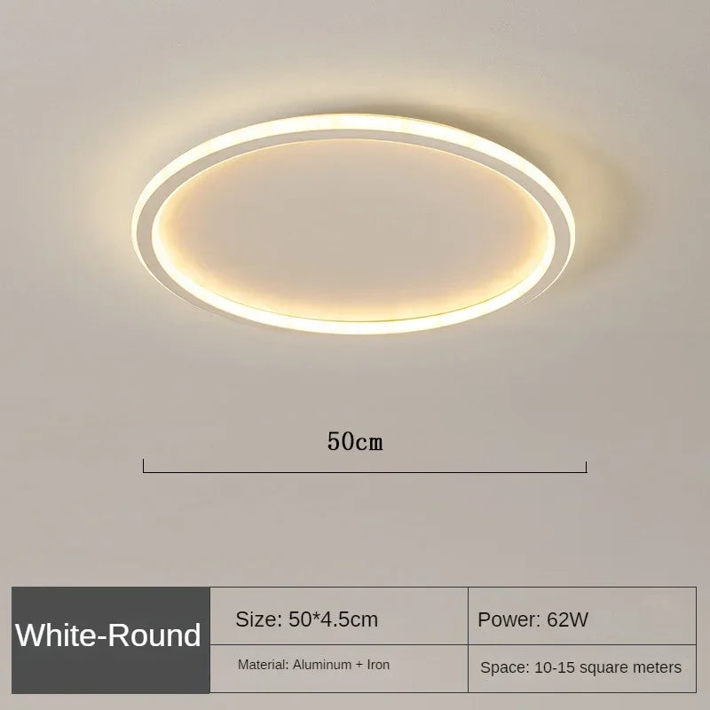 Scandinavische Ronde Plafondlamp | Minimalistisch LED Design voor Woonkamer, Slaapkamer & Hal