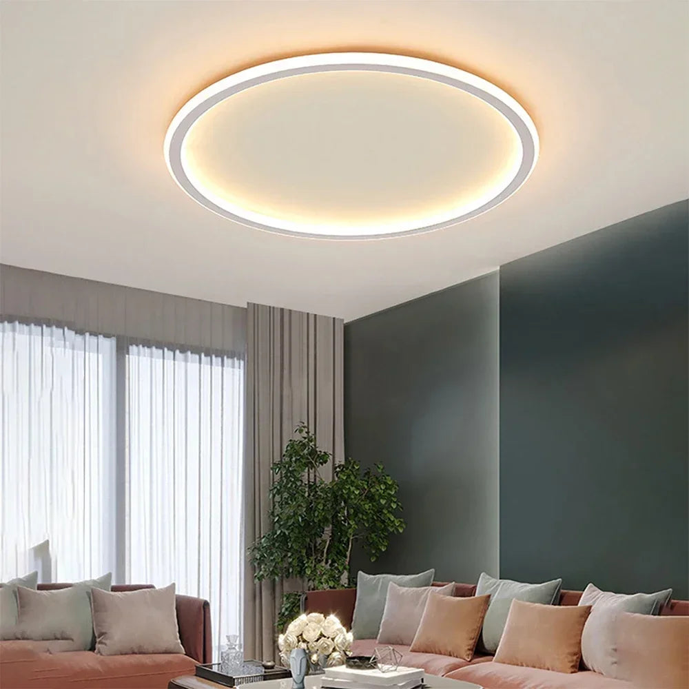 Scandinavische Ronde Plafondlamp | Minimalistisch LED Design voor Woonkamer, Slaapkamer & Hal