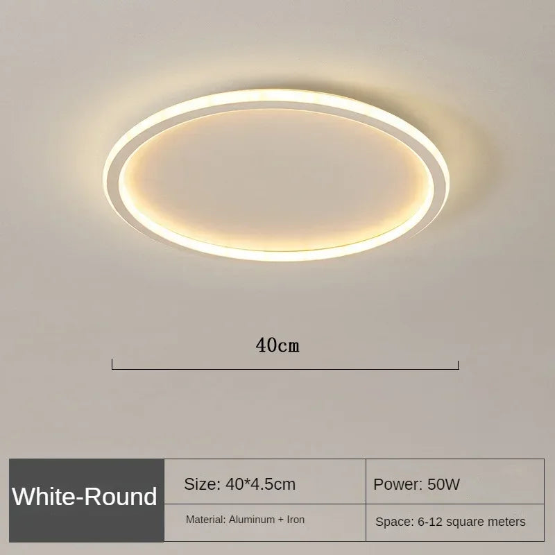 Scandinavische Ronde Plafondlamp | Minimalistisch LED Design voor Woonkamer, Slaapkamer & Hal