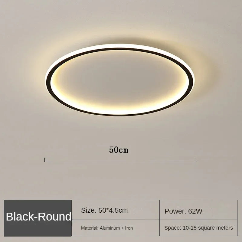 Scandinavische Ronde Plafondlamp | Minimalistisch LED Design voor Woonkamer, Slaapkamer & Hal
