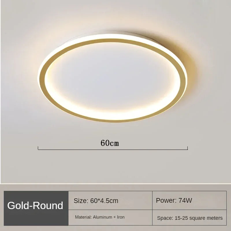 Scandinavische Ronde Plafondlamp | Minimalistisch LED Design voor Woonkamer, Slaapkamer & Hal
