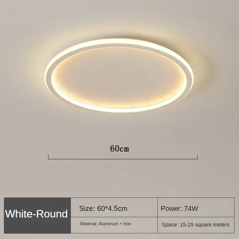 Scandinavische Ronde Plafondlamp | Minimalistisch LED Design voor Woonkamer, Slaapkamer & Hal