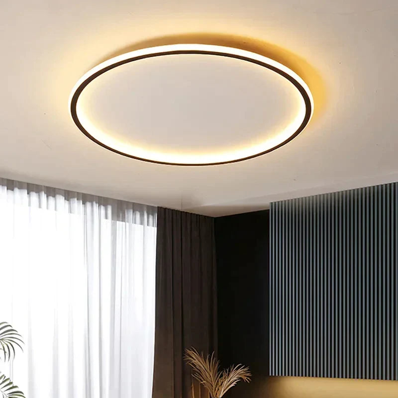 Scandinavische Ronde Plafondlamp | Minimalistisch LED Design voor Woonkamer, Slaapkamer & Hal