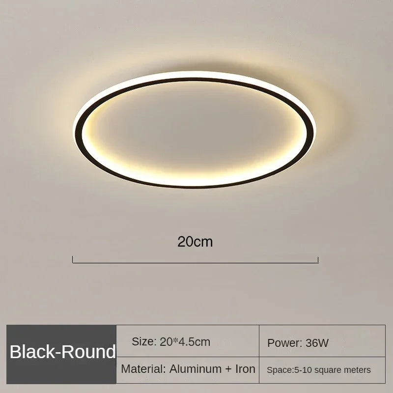 Scandinavische Ronde Plafondlamp | Minimalistisch LED Design voor Woonkamer, Slaapkamer & Hal