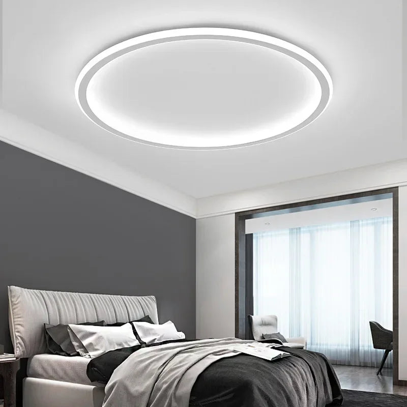 Scandinavische Ronde Plafondlamp | Minimalistisch LED Design voor Woonkamer, Slaapkamer & Hal