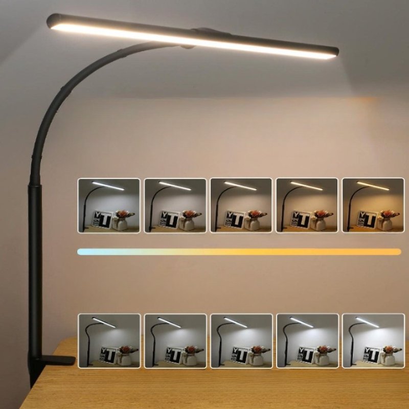 TASKBRIGHT LED Desk Lamp – Flexibele Zwanenhals Bureaulamp Voor Werk, Studie & Thuisgebruik