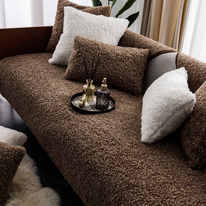 Warme Anti-Slip Fleece Bankbeschermer Voor Comfort & Stijlvolle Bescherming