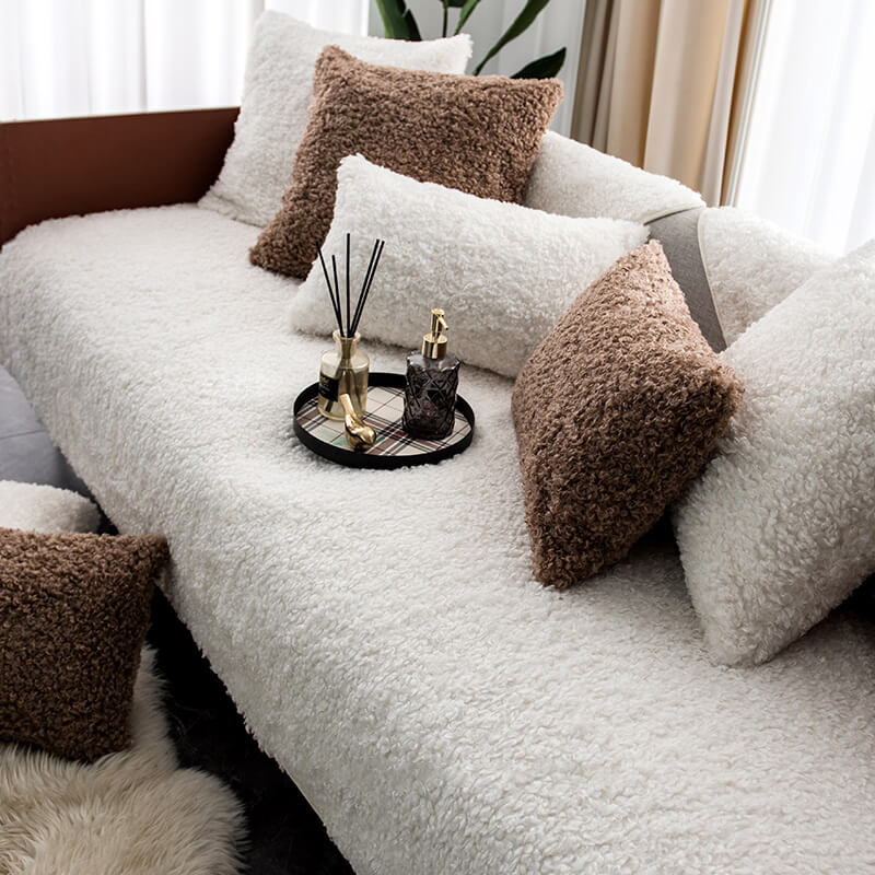 Warme Anti-Slip Fleece Bankbeschermer Voor Comfort & Stijlvolle Bescherming
