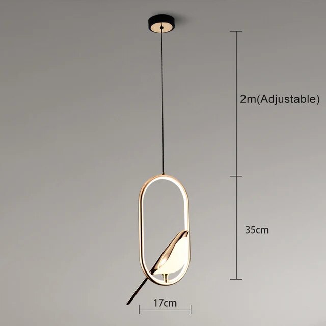 Nuvora - Stijlvolle Sfeerlamp Met Gouden Vogel Voor Ontspanning, Warm Licht & Modern Design