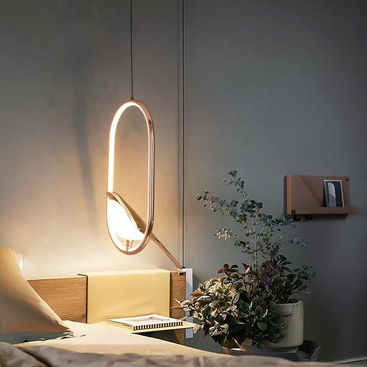 Nuvora - Stijlvolle Sfeerlamp Met Gouden Vogel Voor Ontspanning, Warm Licht & Modern Design