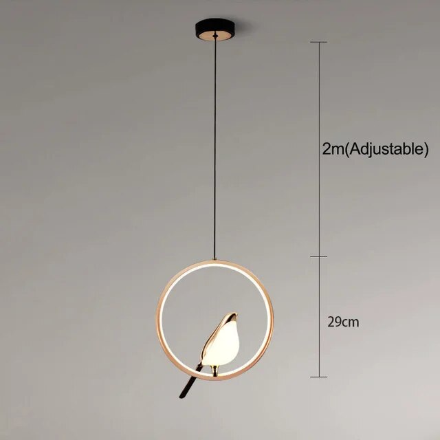 Nuvora - Stijlvolle Sfeerlamp Met Gouden Vogel Voor Ontspanning, Warm Licht & Modern Design