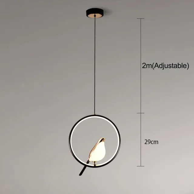 Nuvora - Stijlvolle Sfeerlamp Met Gouden Vogel Voor Ontspanning, Warm Licht & Modern Design