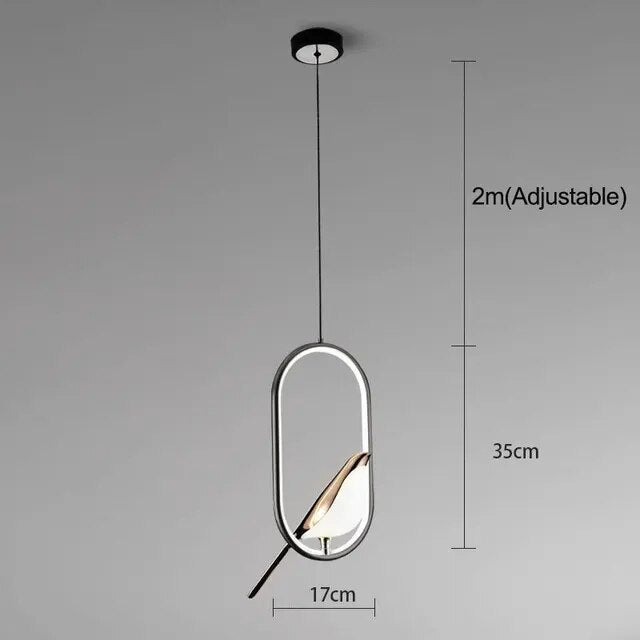 Nuvora - Stijlvolle Sfeerlamp Met Gouden Vogel Voor Ontspanning, Warm Licht & Modern Design