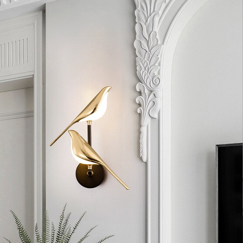 LumiBird - Moderne Wandlamp in de Vorm van Vogels - Stijlvolle en Energiezuinige Verlichting