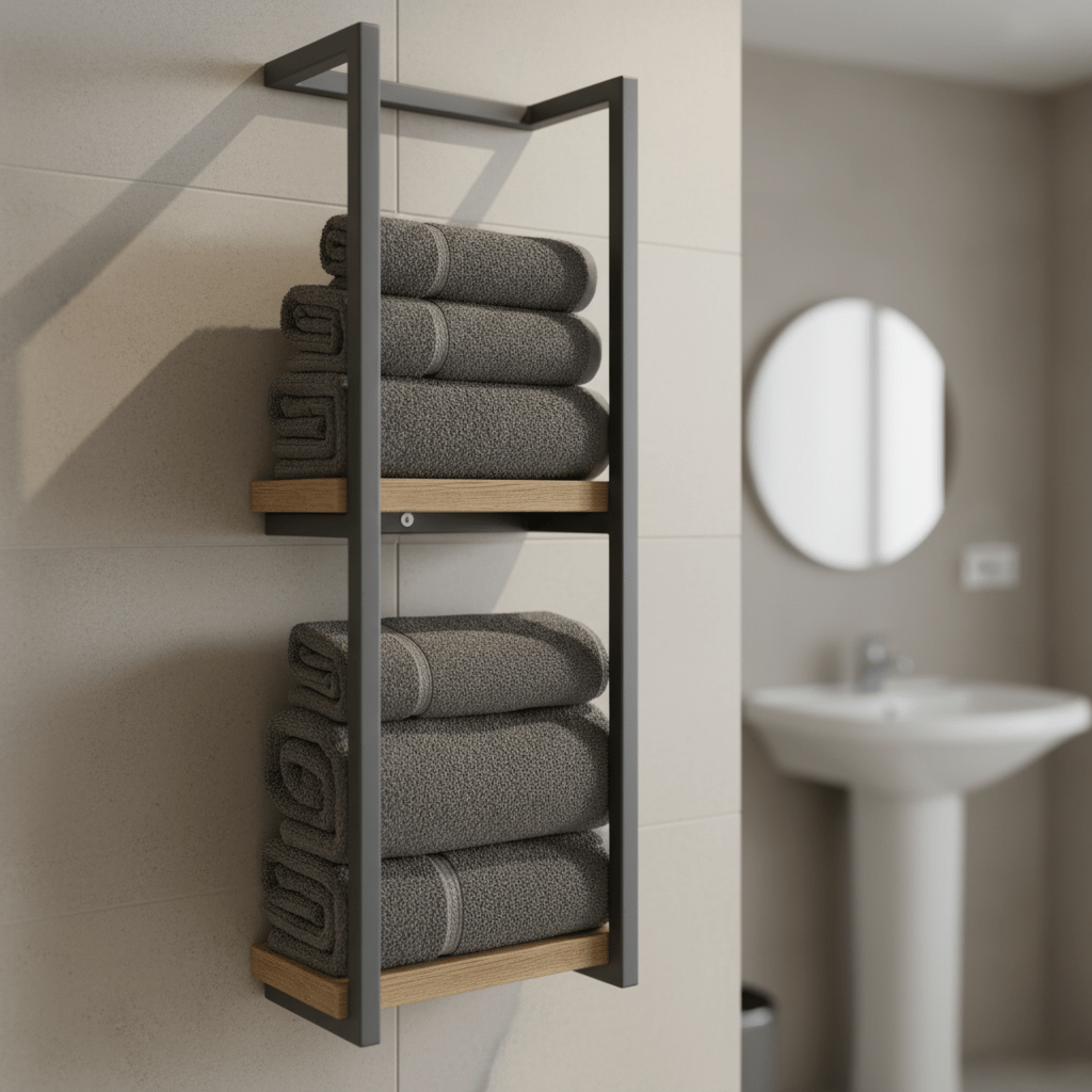 PUREDRY Handdoekhouder – Roestvrijstalen Wandhouder Voor Een Strakke & Droge Badkamer