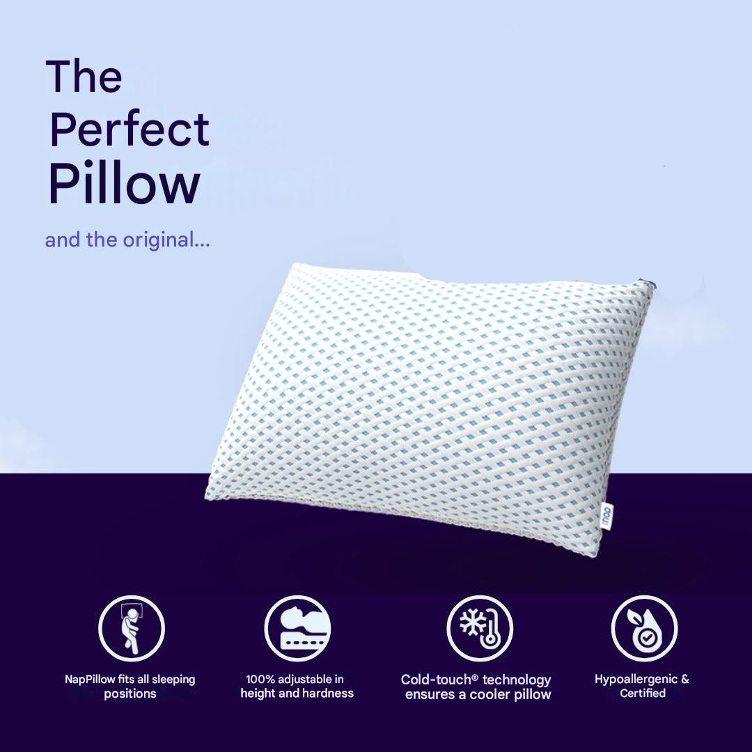 PostureCloud - Verstelbaar Ergonomisch Hoofdkussen – Dubbelzijdig Met Memory Foam Voor Optimale Slaapondersteuning