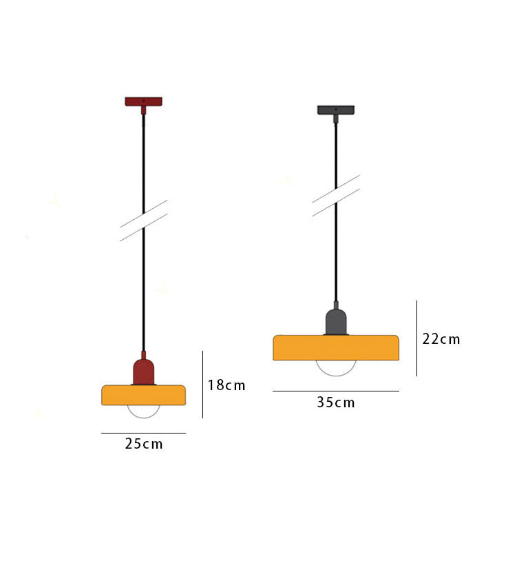 Kleurrijke Bauhaus Hanglamp Met Tijdloos Glasontwerp