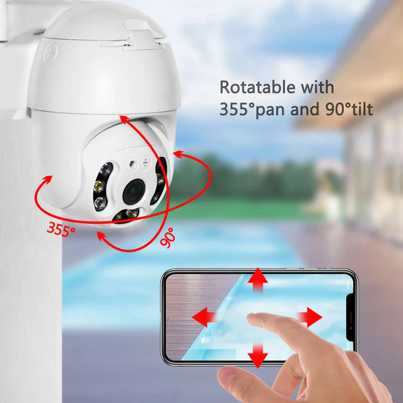 NexoCam 4X - Set van 4 Slimme WiFi Beveiligingscamera’s met 32GB Opslag
