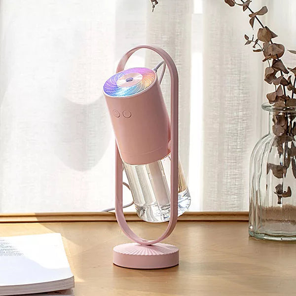 Cool Mist LED Humidifier – Ultrasone Luchtbevochtiger en Ionische Luchtzuiveraar met Nachtlampje