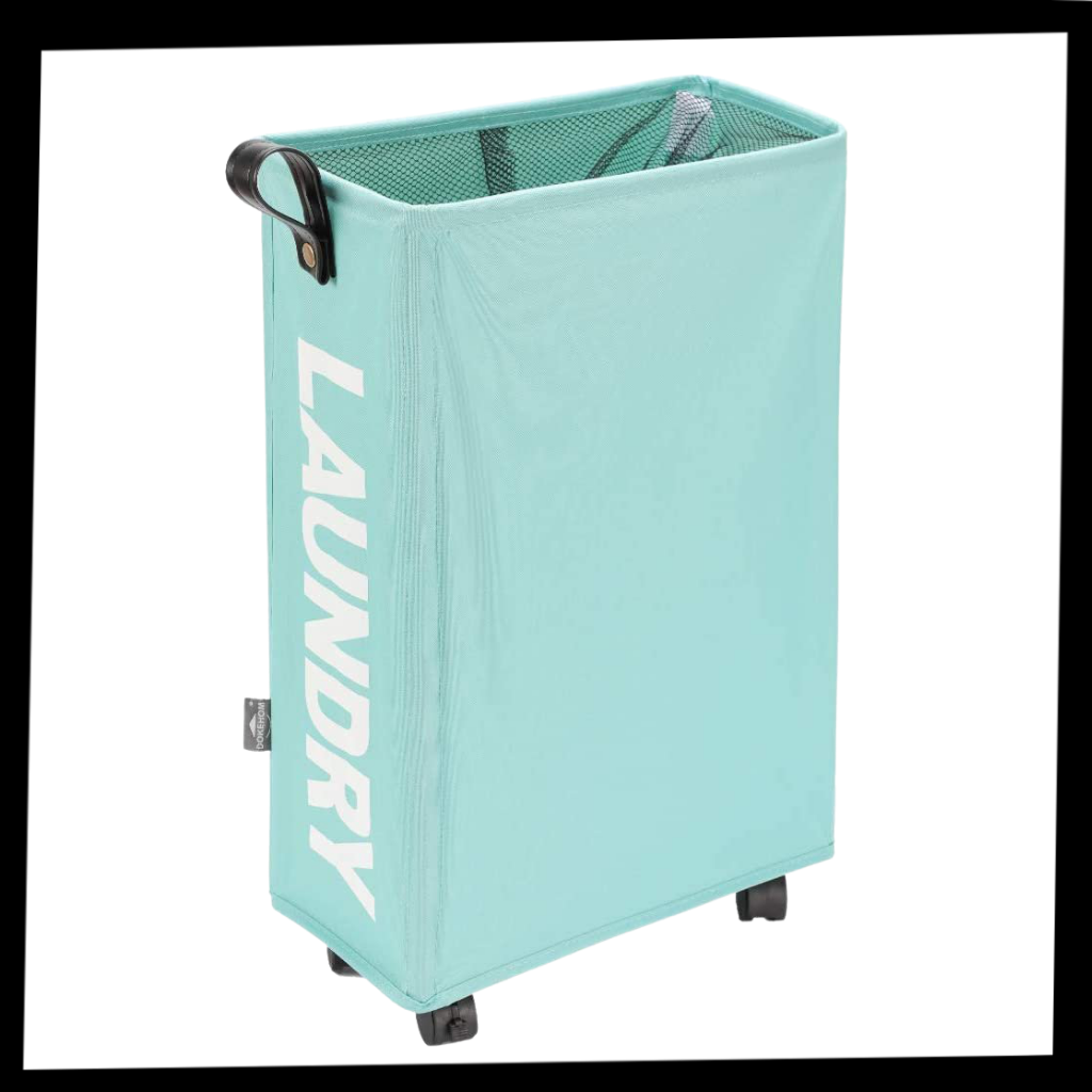 Verrijdbare Wasmand – Opvouwbare Wasmand Met Wielen Voor Gemakkelijk Transport