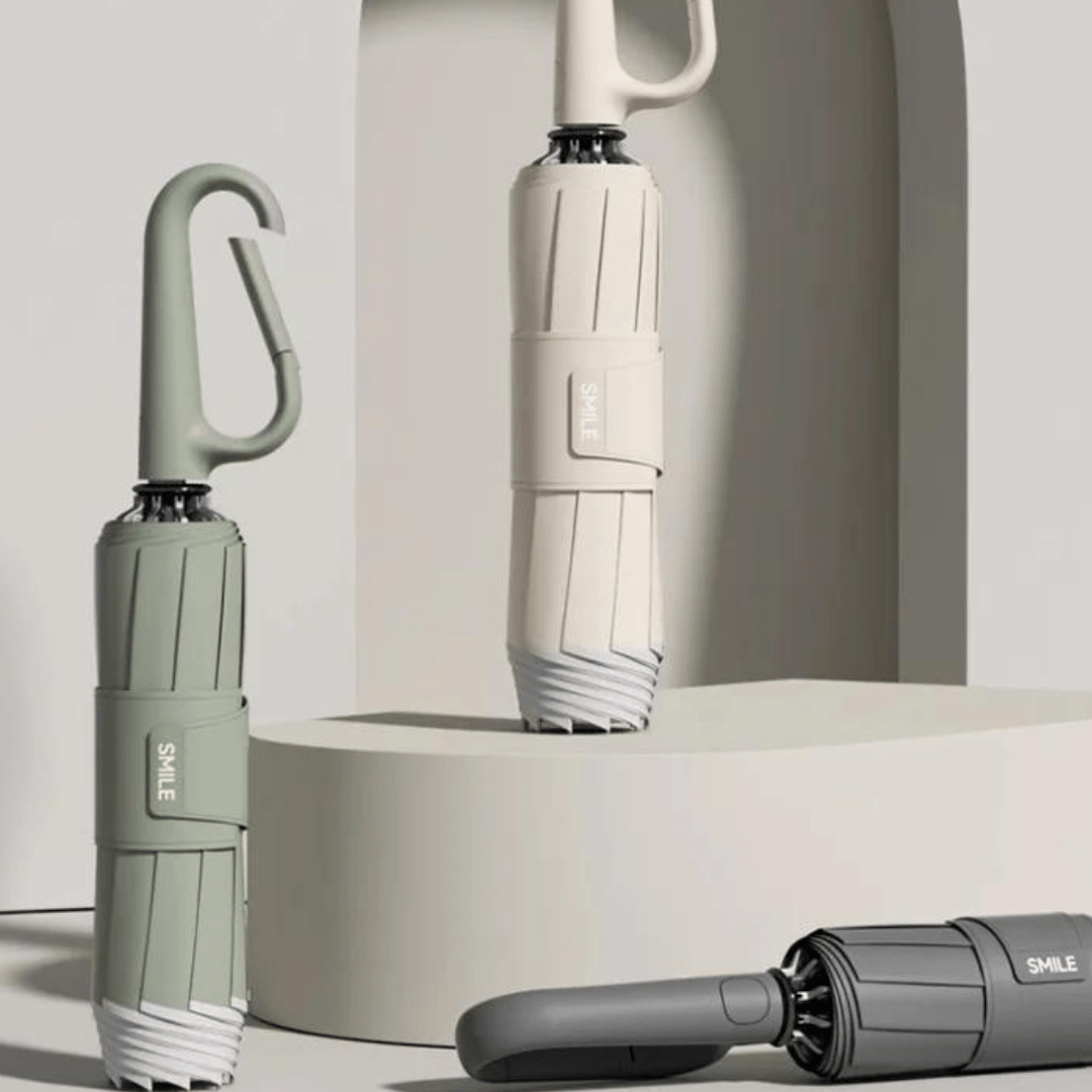 Compacte Stormparaplu Met Automatische Open/Sluitfunctie & Windbestendig Design